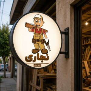 تابلو لایت باکس دوطرفه