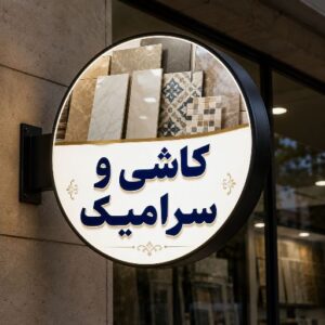 تابلو لایت باکس طرح کاشی و سرامیک