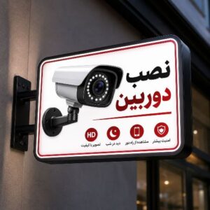 تابلو لایت باکس طرح دوربین