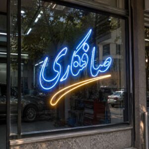 تابلو نئون طرح صافکاری