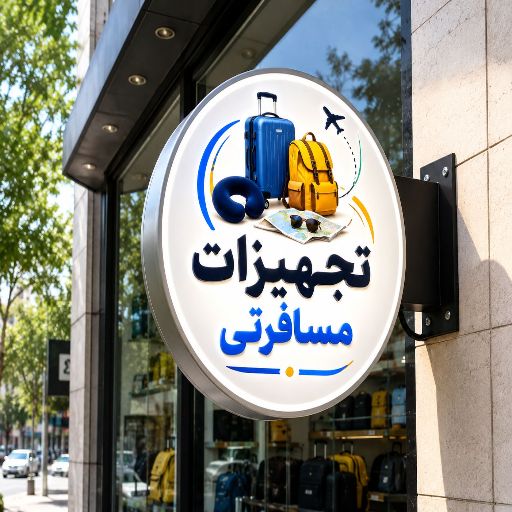 تابلو لایت باکس طرح تجهیزات مسافرتی