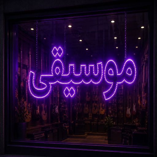 تابلو LED طرح موسیقی