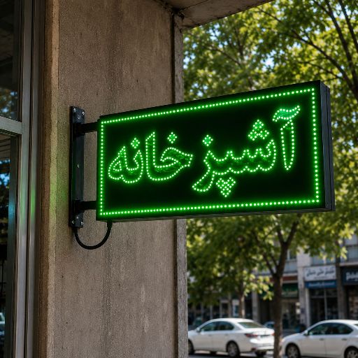تابلو LED طرح آشپز خانه