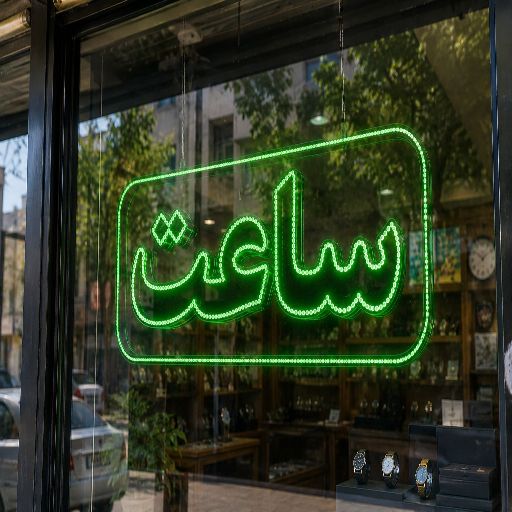 تابلو LED طرح ساعت