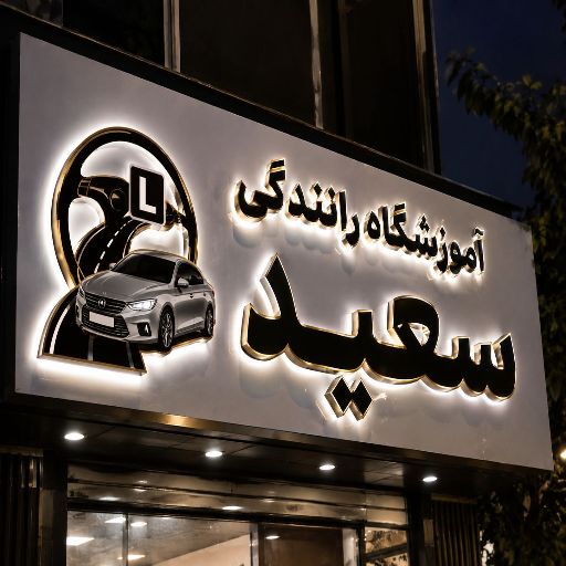 تابلو چنلیوم طرح آموزشگاه رانندگی
