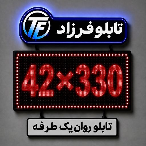 تابلو روان یک طرفه 330*42