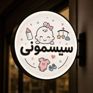 تابلو لایت باکس طرح سیسمونی