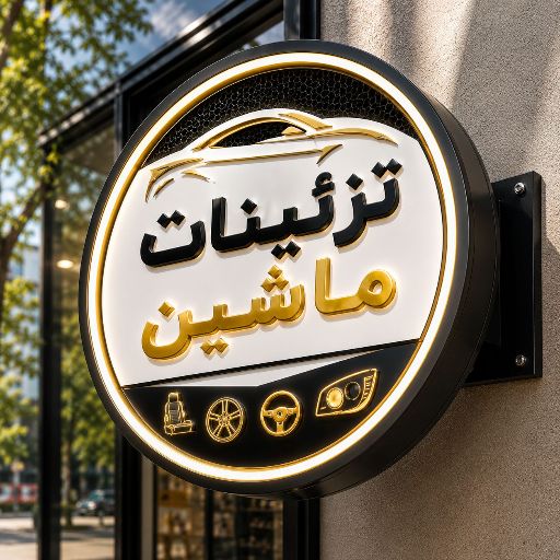 تابلو لایت باکس طرح تزئینات ماشین