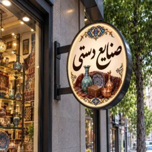 تابلو لایت باکس طرح صنایع دستی