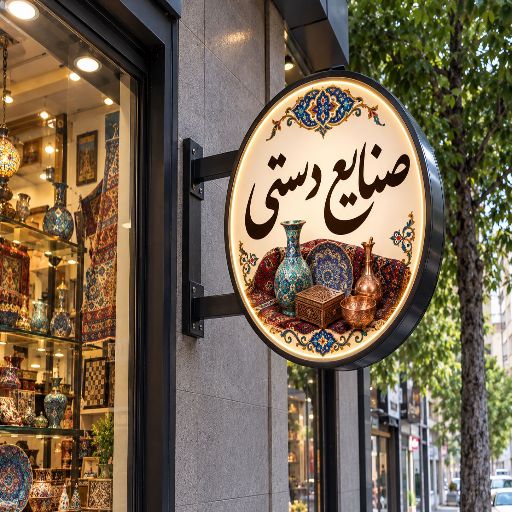 تابلو لایت باکس طرح صنایع دستی