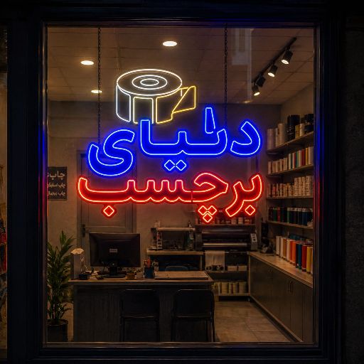تابلو LED طرح دنیای برچسب